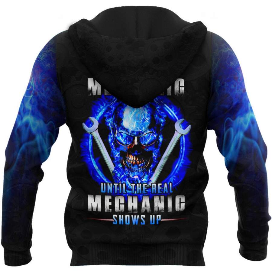 Joycorners Custom Name Mechanic Ghost Rider Printed 3D Hoodie