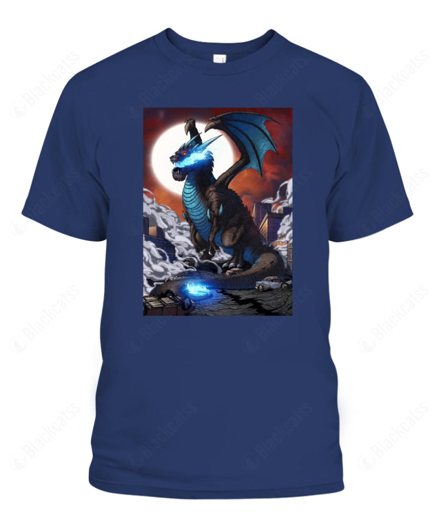 Dark Charizard Kaiju Custom Graphic T-Shirt - Unisex Cotton Tee