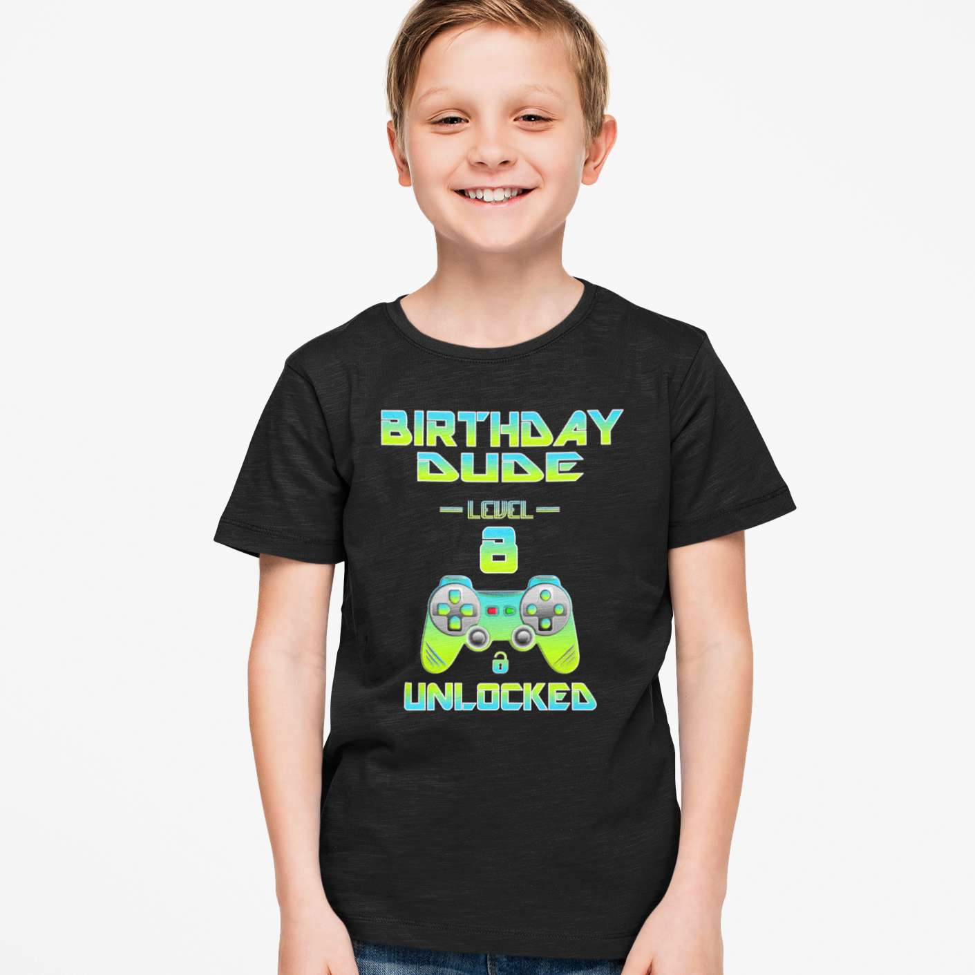 8th Birthday Shirt for Boys - Funny Birthday Gift
