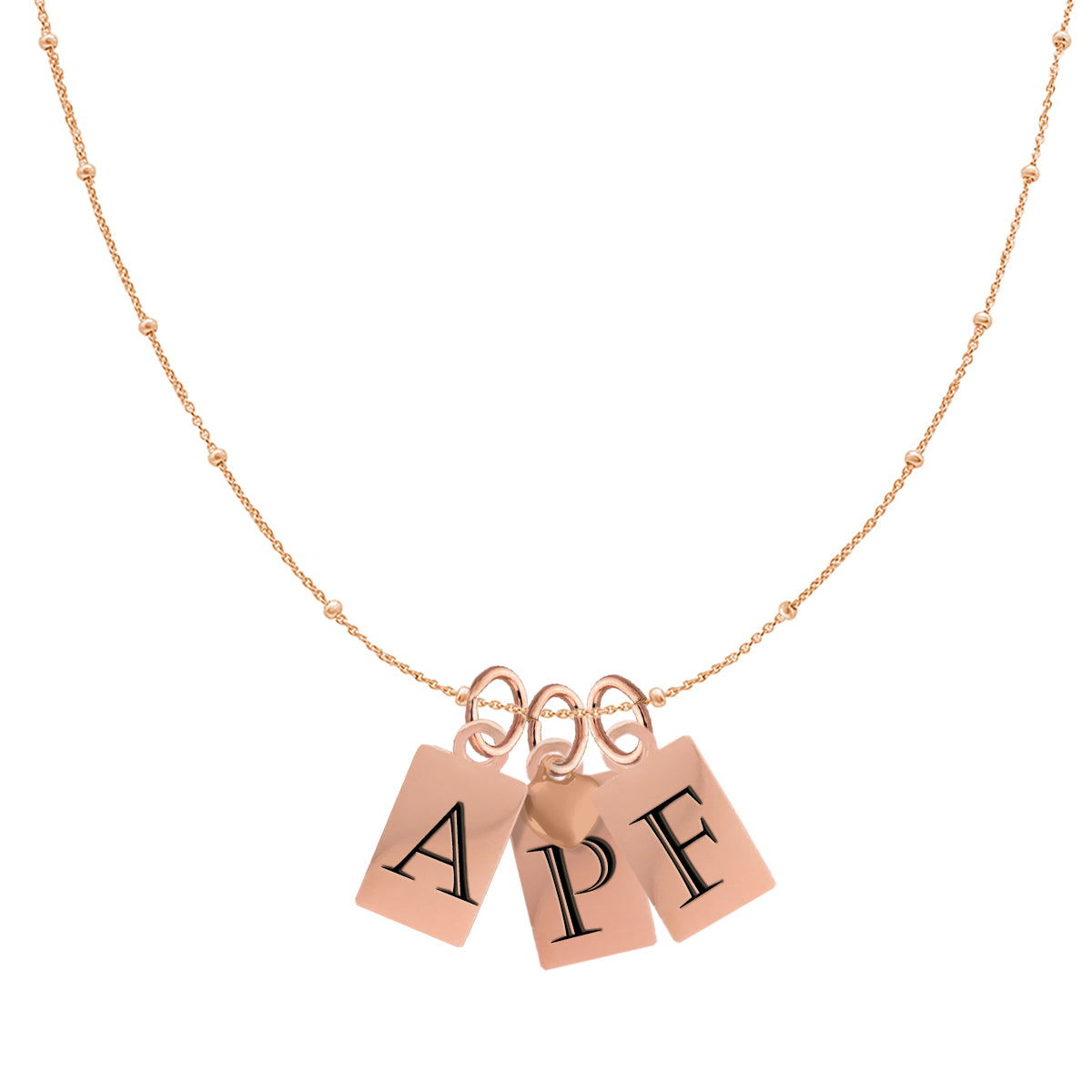 Jeffery Initial Necklace - Personalized 18K Gold-Plated Stainless Steel Pendant