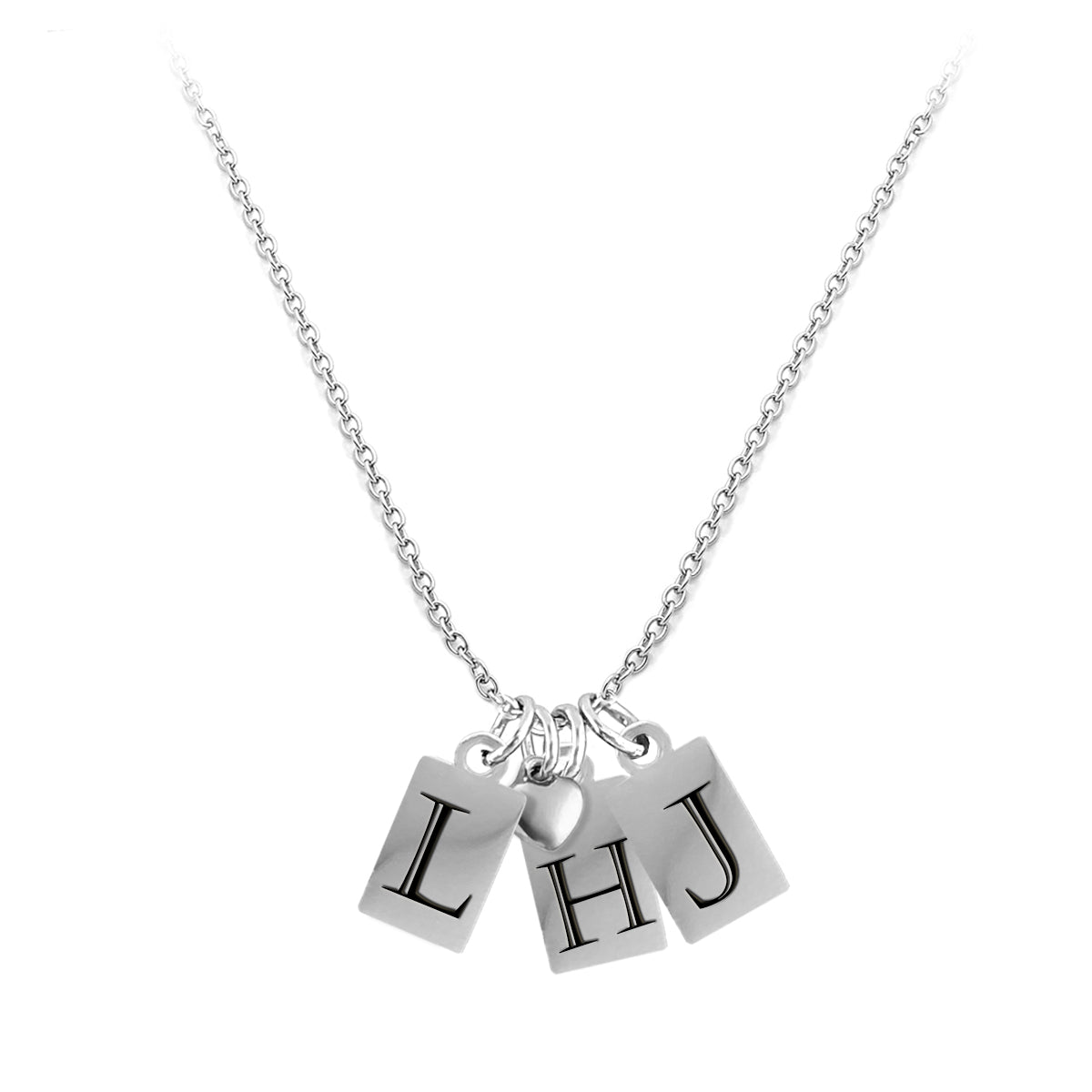 Jeffery Initial Necklace - Personalized 18K Gold-Plated Stainless Steel Pendant