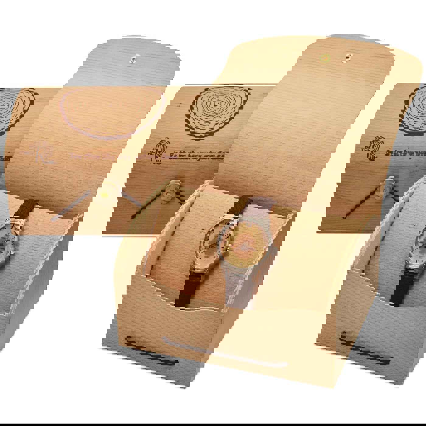 Rivers Through Time Wood Gift Watch - Engraved State & Rivers, Collector's Piece, Anniversary Gift
