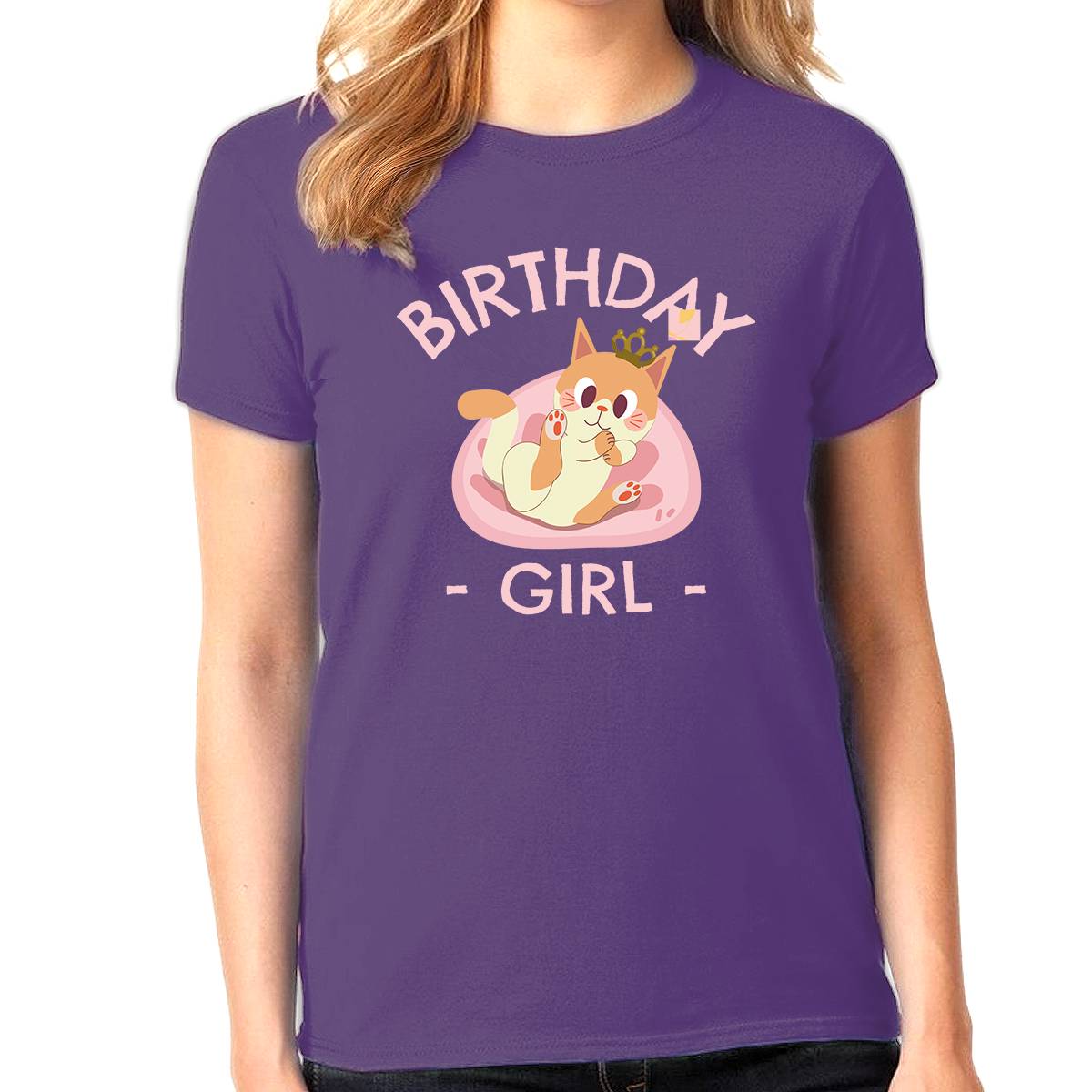 Cute Cat Birthday Girl Shirt for Toddlers - Funny Birthday Gift Idea