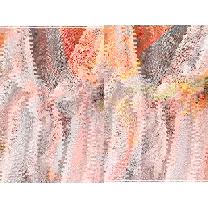 Fashion Ruffled Chiffon Blouse for Women - Floral Print & Comfortable Fit