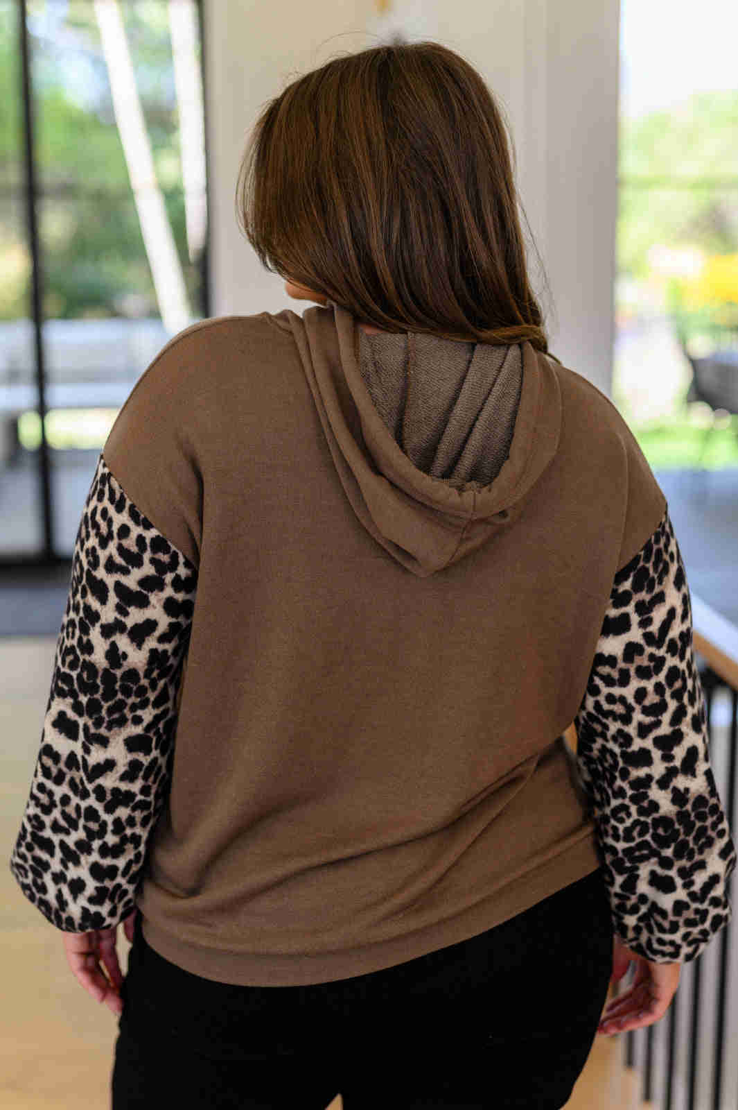 Here And There Leopard Print Hoodie - Stylish and Comfortable