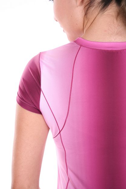Eco-Friendly Women's Purple Tech T-Shirt - Lightweight & Breathable