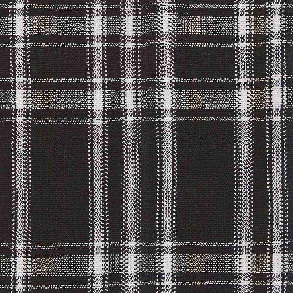 Fairfield Swag Pair 36 Long Unlined Black and White Plaid