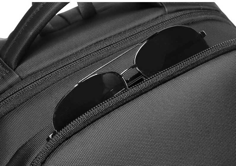 Men's Anti-Theft Travel Backpack with USB Charging & Waterproof Design
