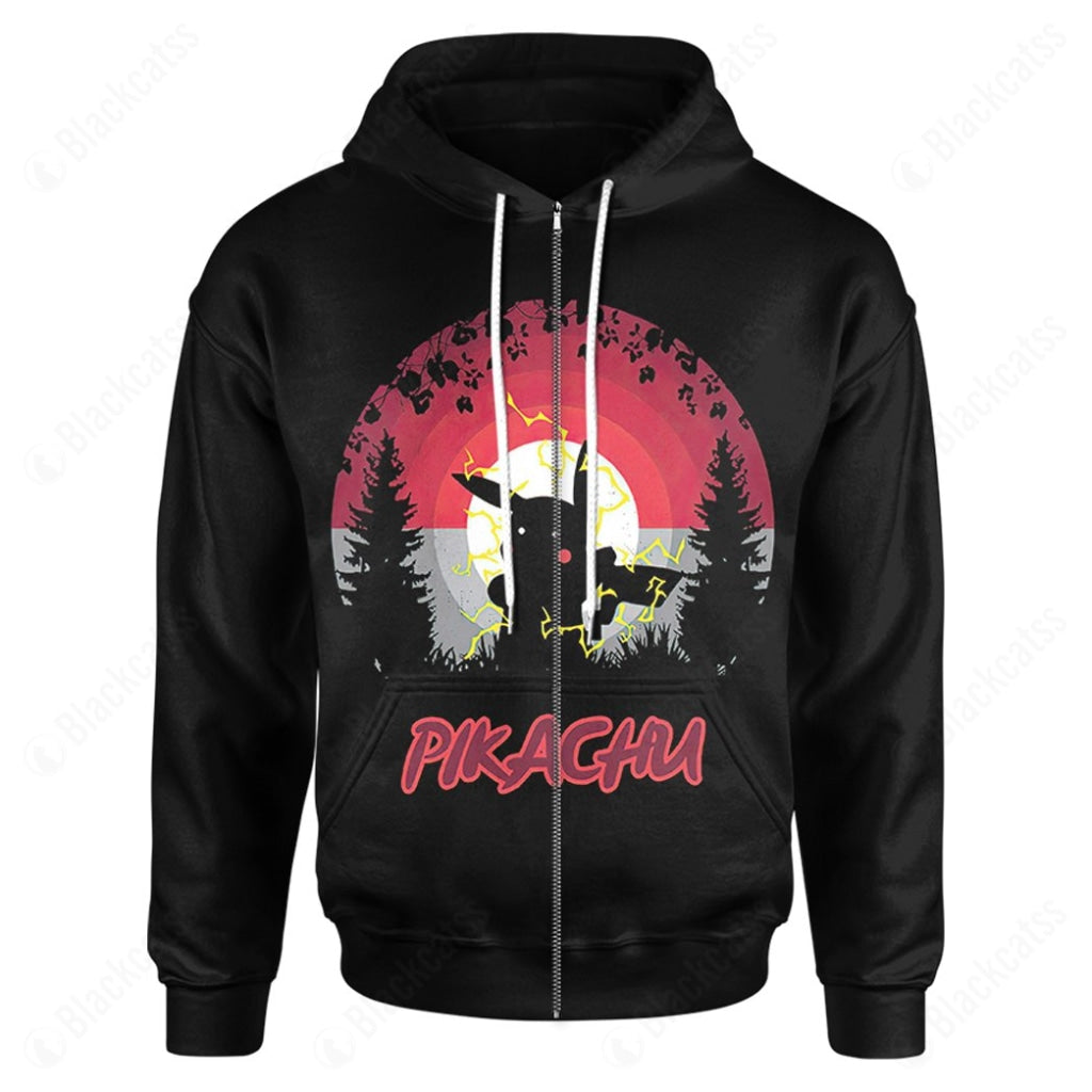 PKM Pikachu Custom Hoodie - Lightweight & Comfortable Apparel