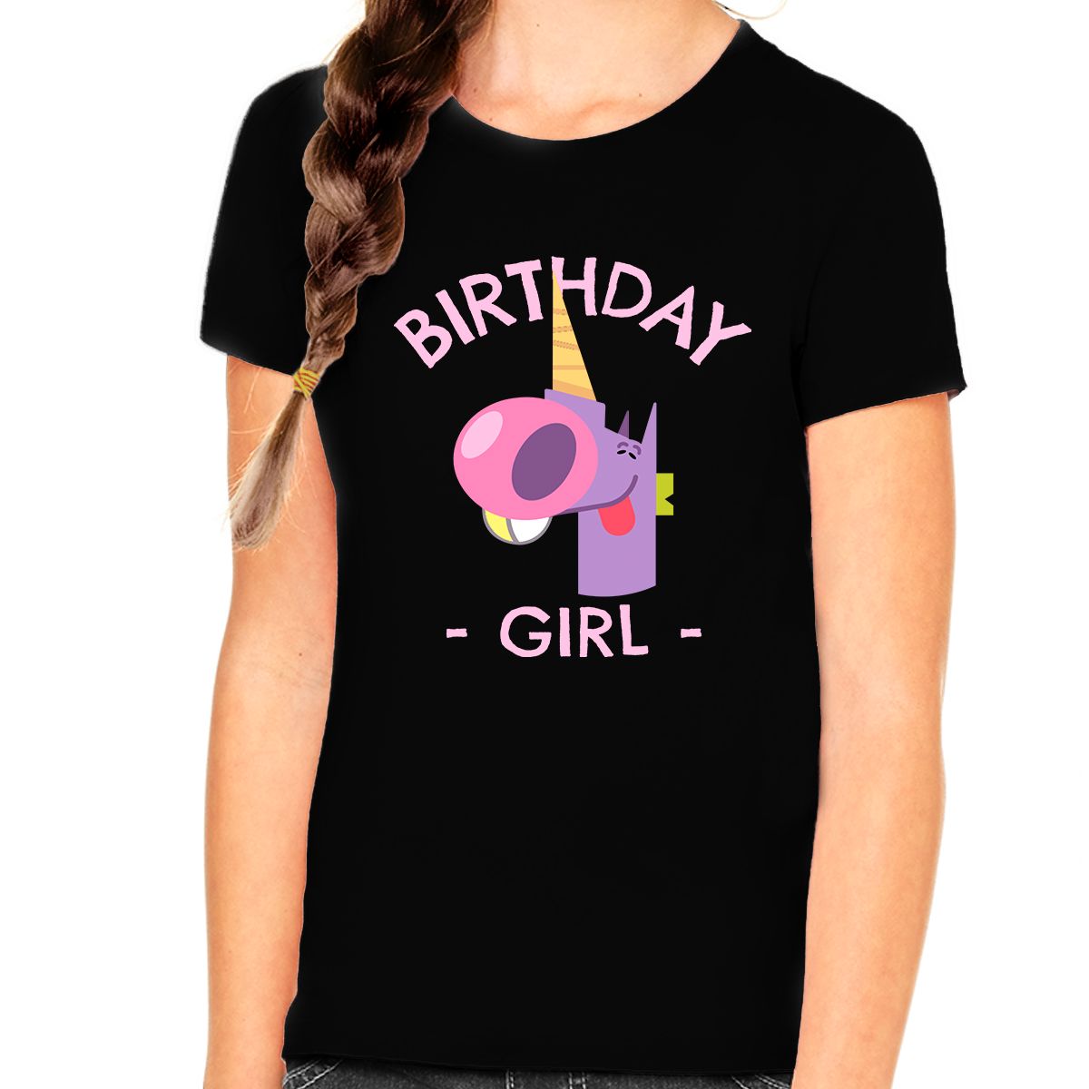 Unicorn Themed Birthday Shirt for Girls - Cute Birthday Gift