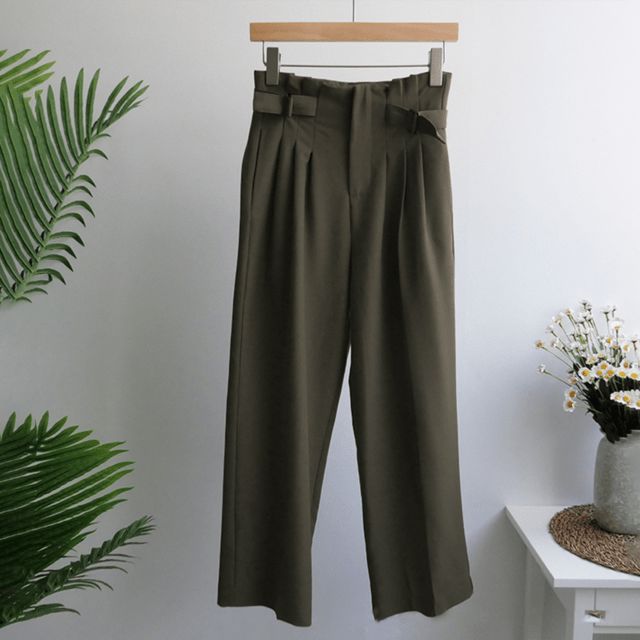 Lady Fashion Casual Straight Long Trousers