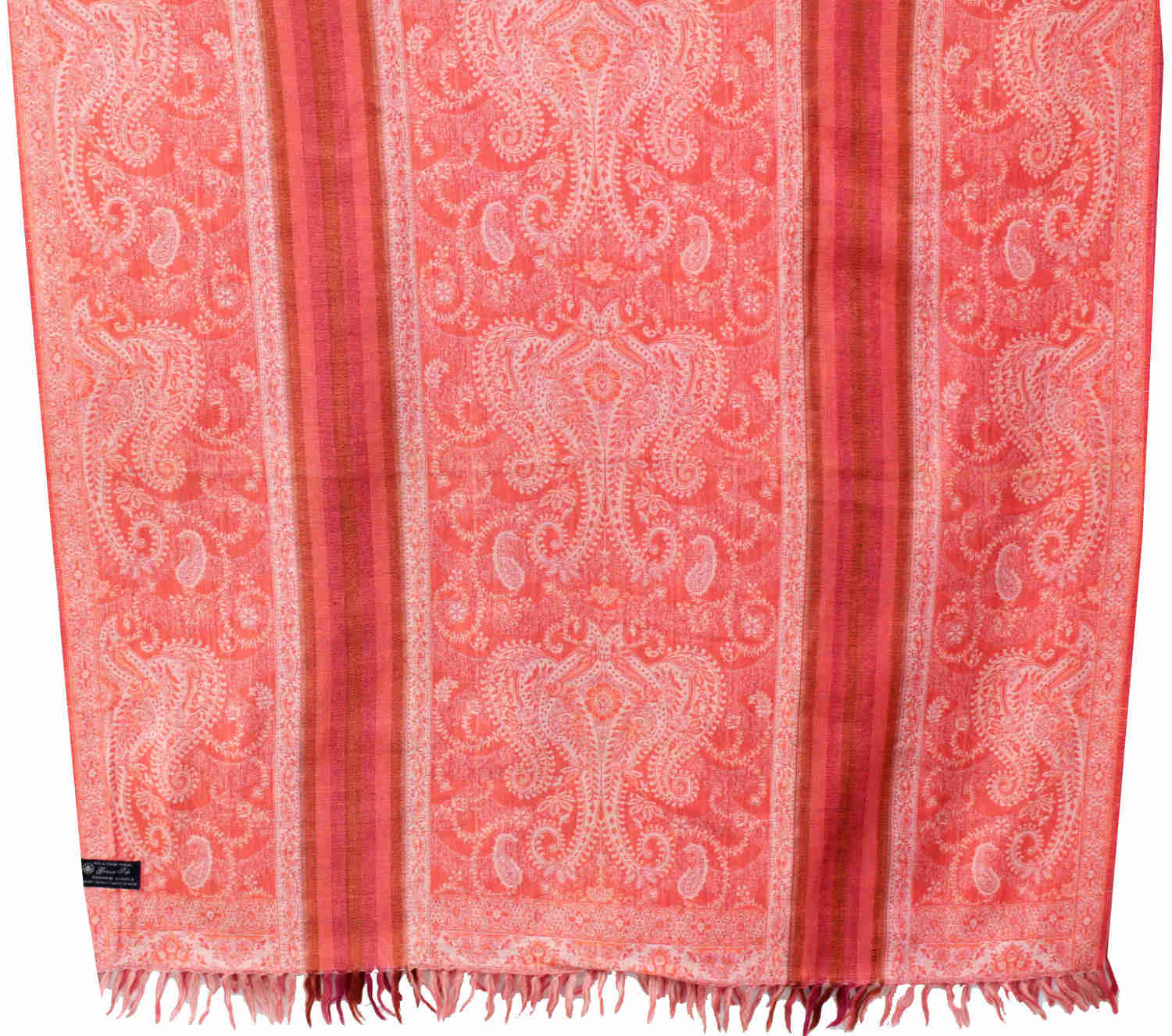 Handmade Paisley Wool Shawl and Wrap for Women - Kashmir Crafted (82 x 42 inches)