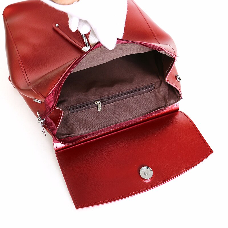 Stylish Large Capacity Leather School Bag & Backpack