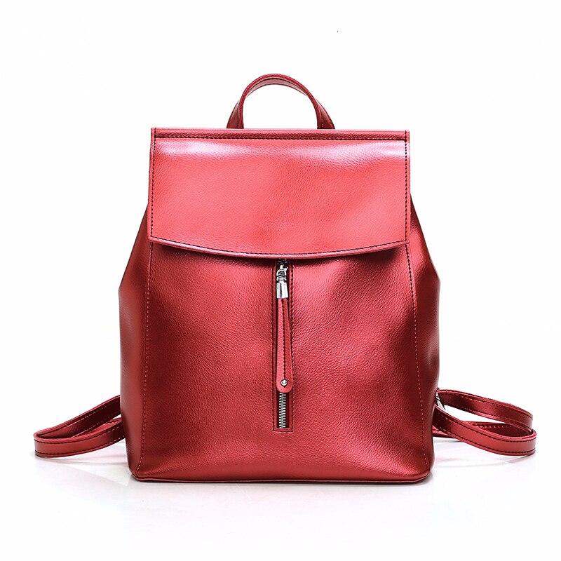 Stylish Large Capacity Leather School Bag & Backpack