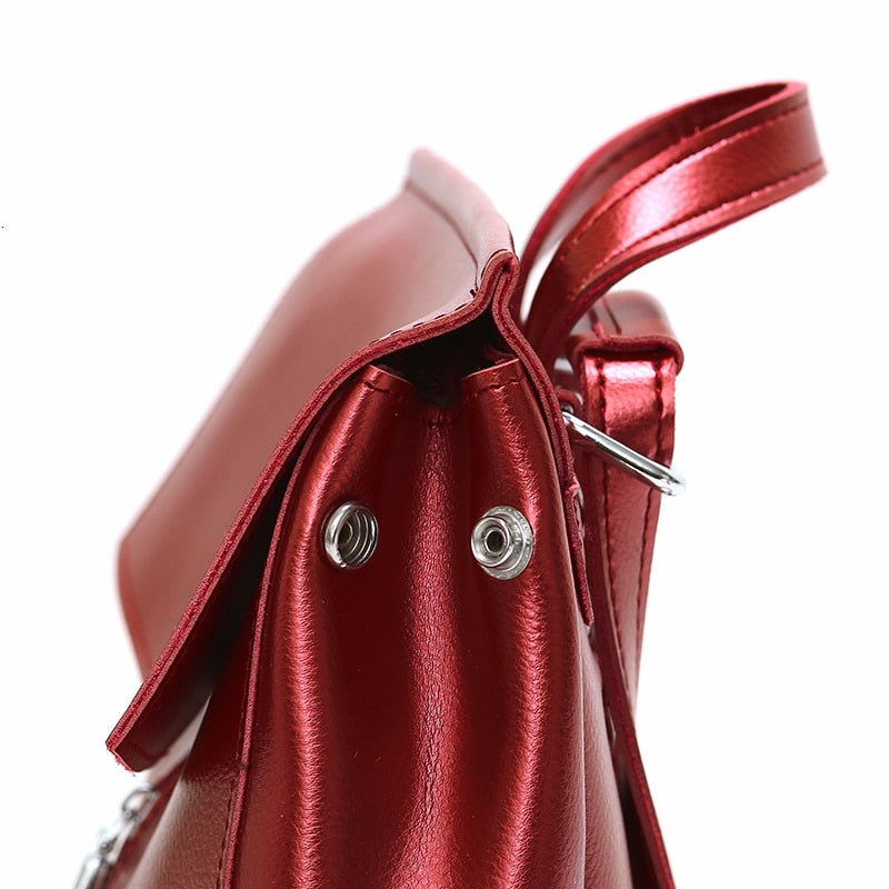 Stylish Large Capacity Leather School Bag & Backpack