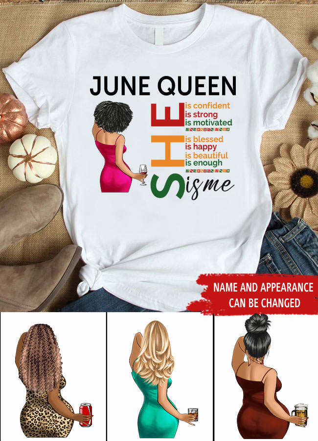 June Birthday Shirt - Custom Juneteenth T-Shirt for Women, Black History Gift