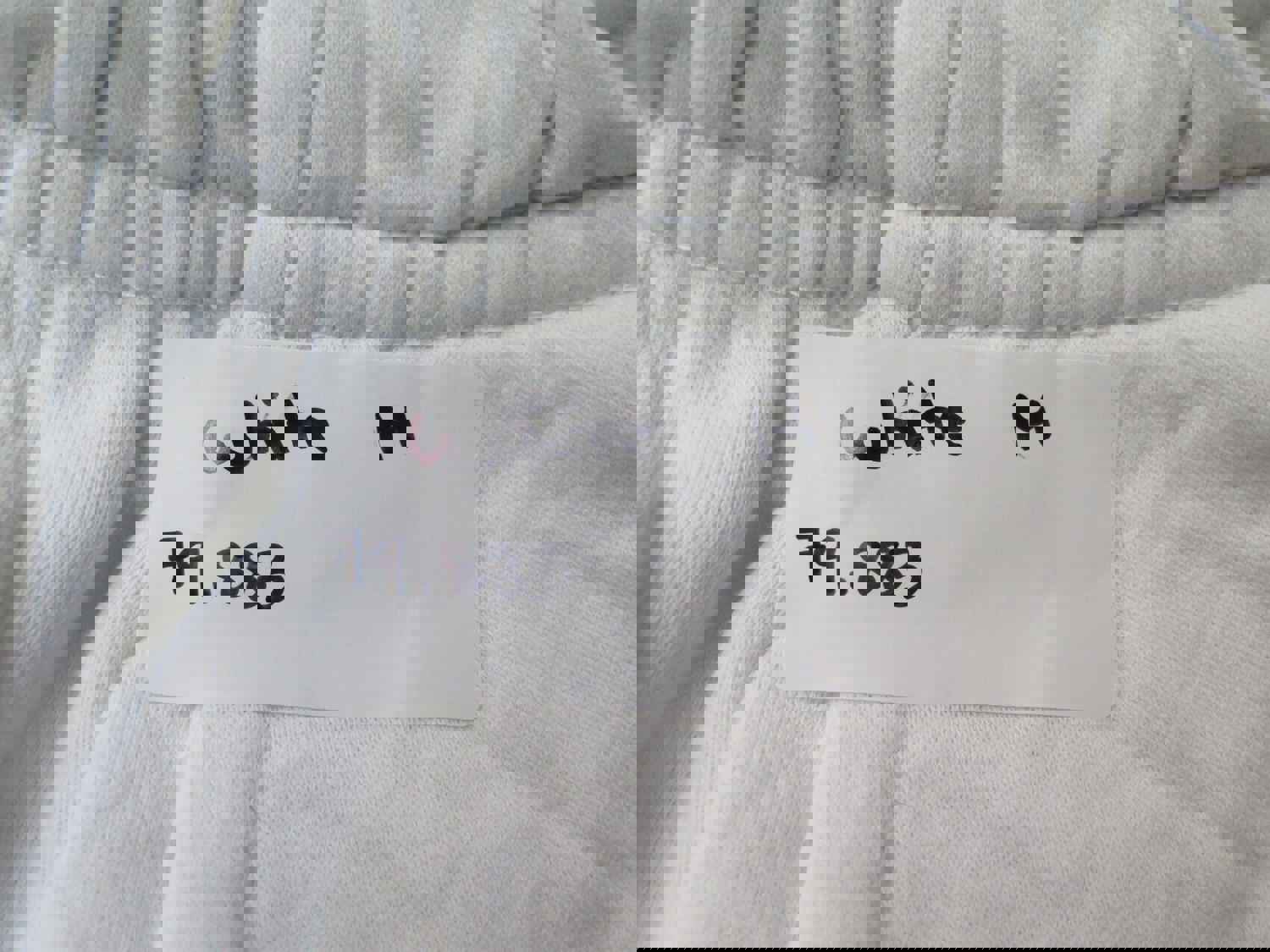 Nike Men's Large White Athletic Running Shorts with Swoosh Logo