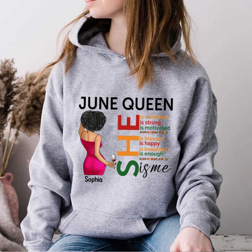 June Birthday Shirt - Custom Juneteenth T-Shirt for Women, Black History Gift