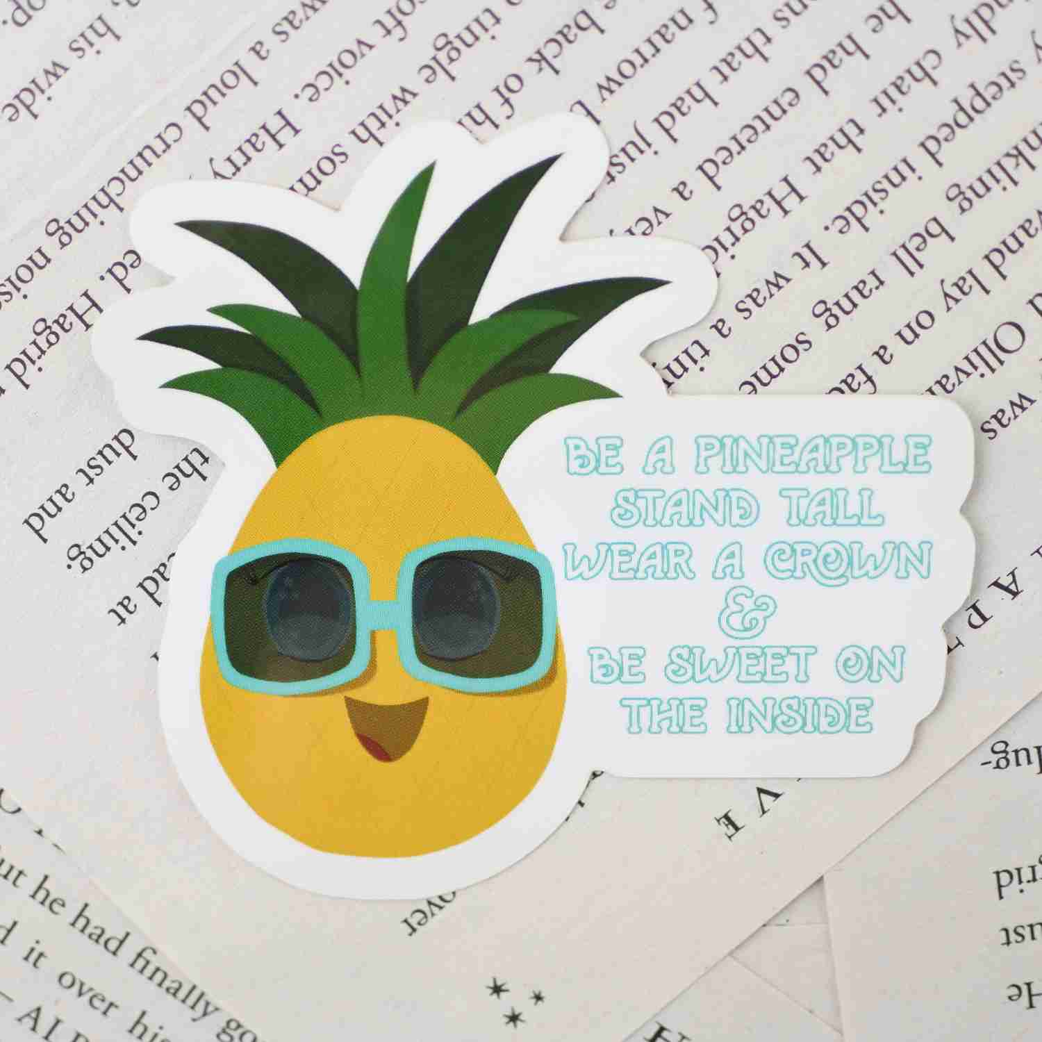 Kawaii Pineapple Stickers for School Supplies