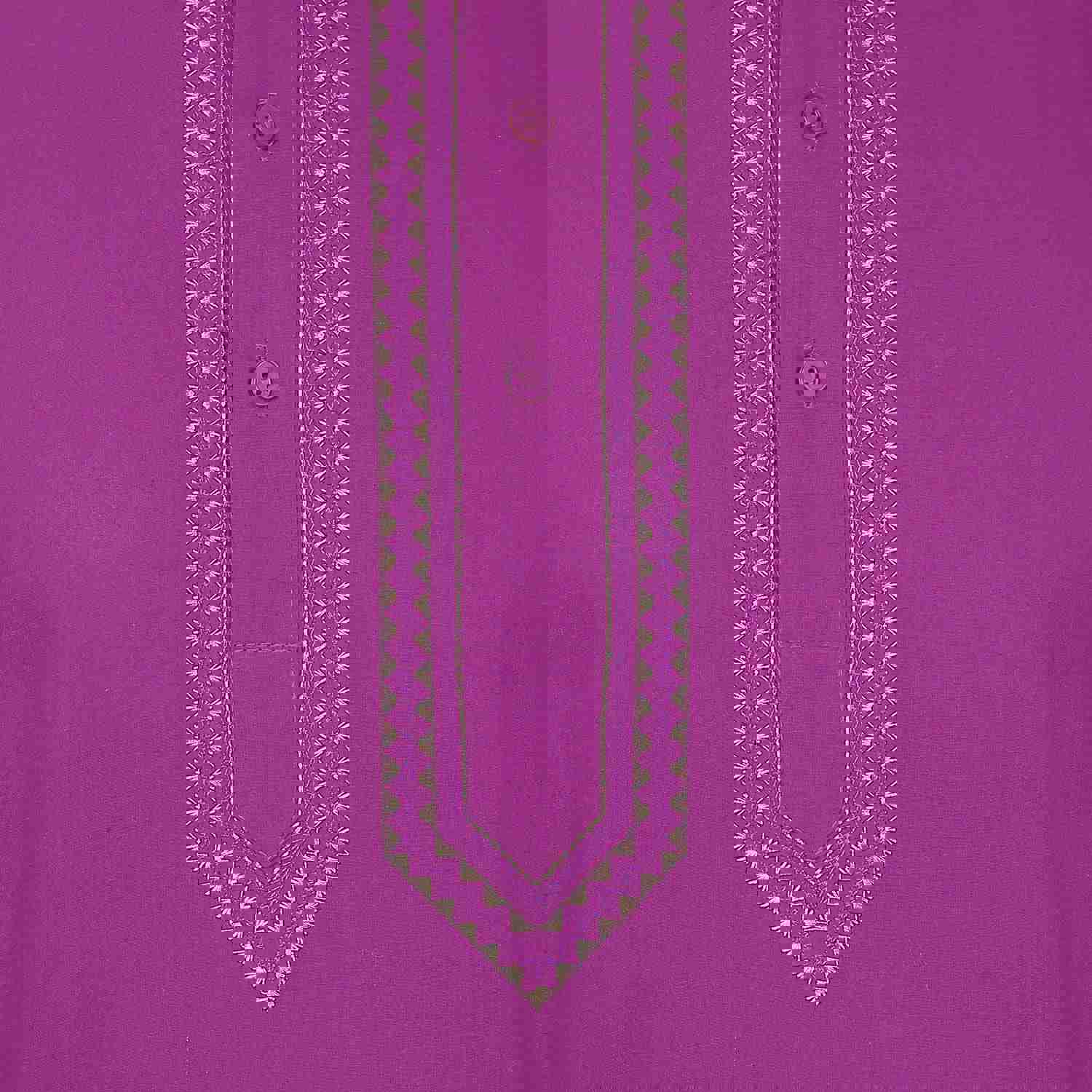 India Cotton Short Kurta Shirt for Men (Purple) - Casual Wear