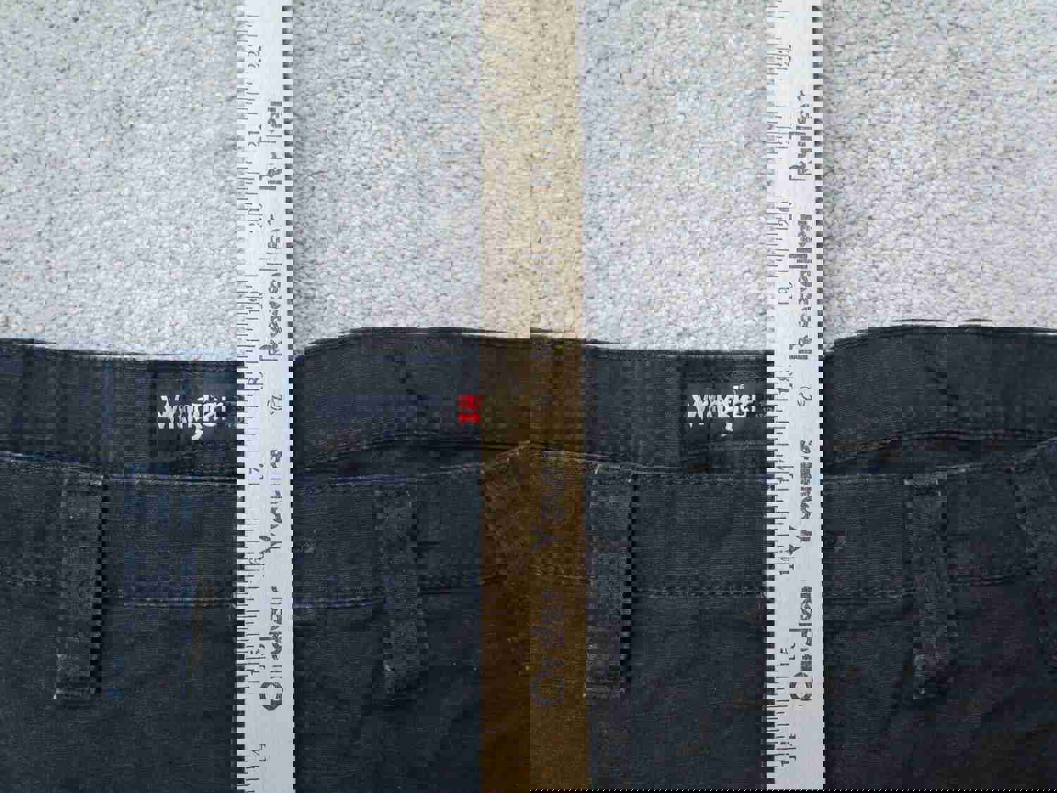 Wrangler Men's High Rise Cargo Shorts - Black, Size 50, 100% Cotton