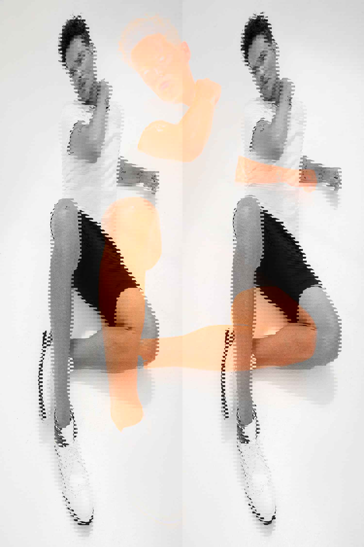 Kagan White Wingtip Chukka Men Sneaker Boot