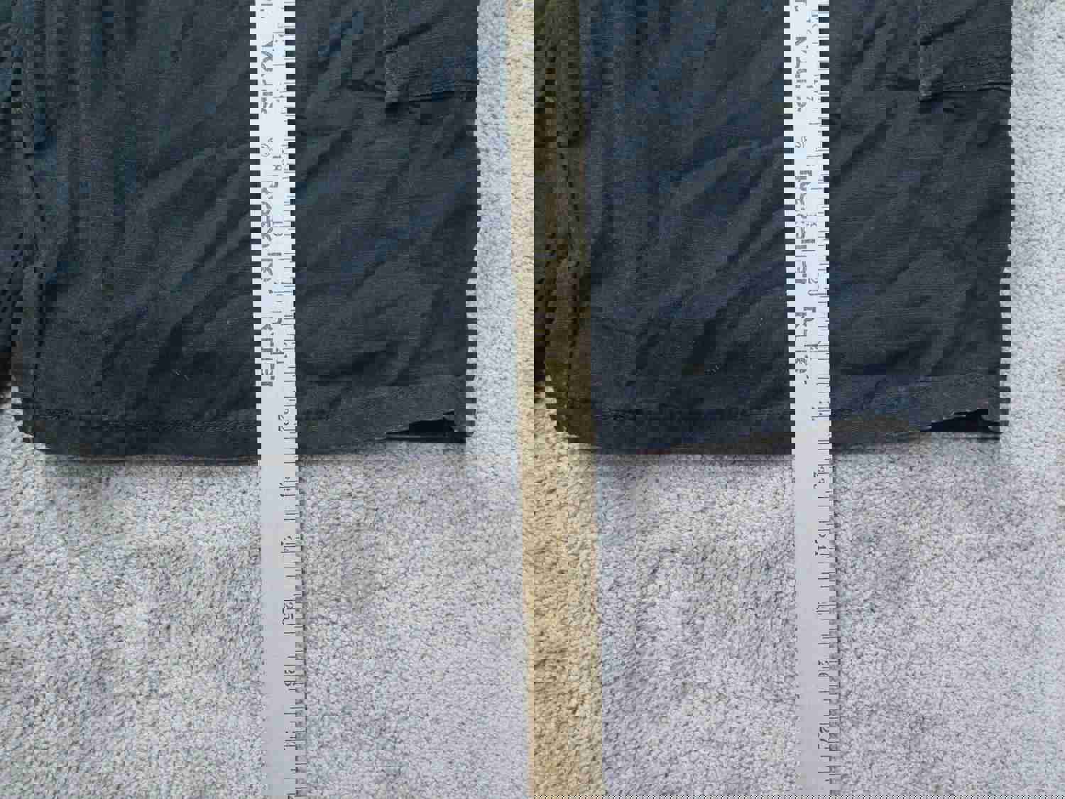 Wrangler Men's High Rise Cargo Shorts - Black, Size 50, 100% Cotton