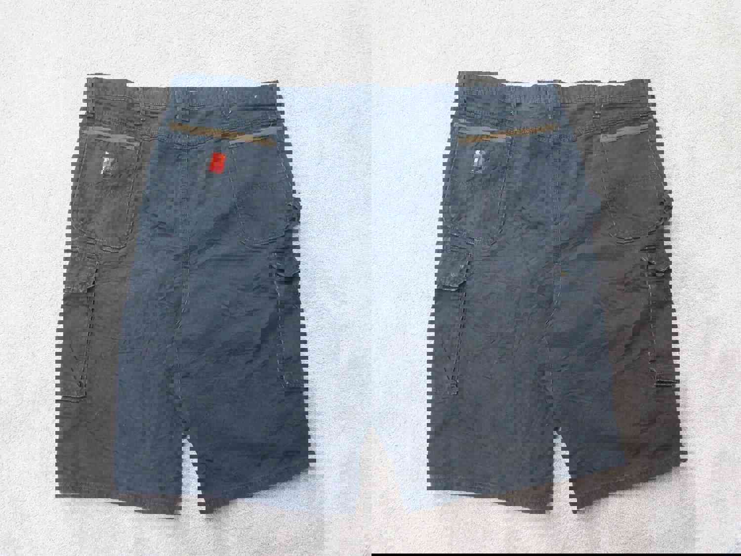 Wrangler Men's High Rise Cargo Shorts - Black, Size 50, 100% Cotton