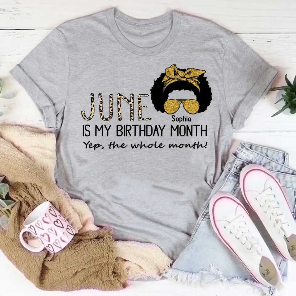 June Birthday Shirt - Custom Queens Are Born In June Tee for Women