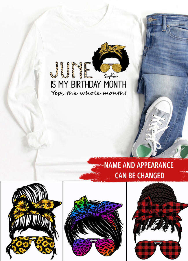June Birthday Shirt - Custom Queens Are Born In June Tee for Women