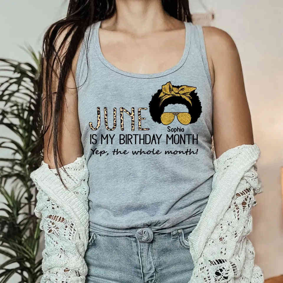 June Birthday Shirt - Custom Queens Are Born In June Tee for Women