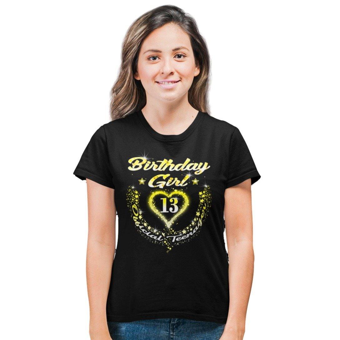 13th Birthday Girl Shirt - Official Teenager 13th Birthday Gift