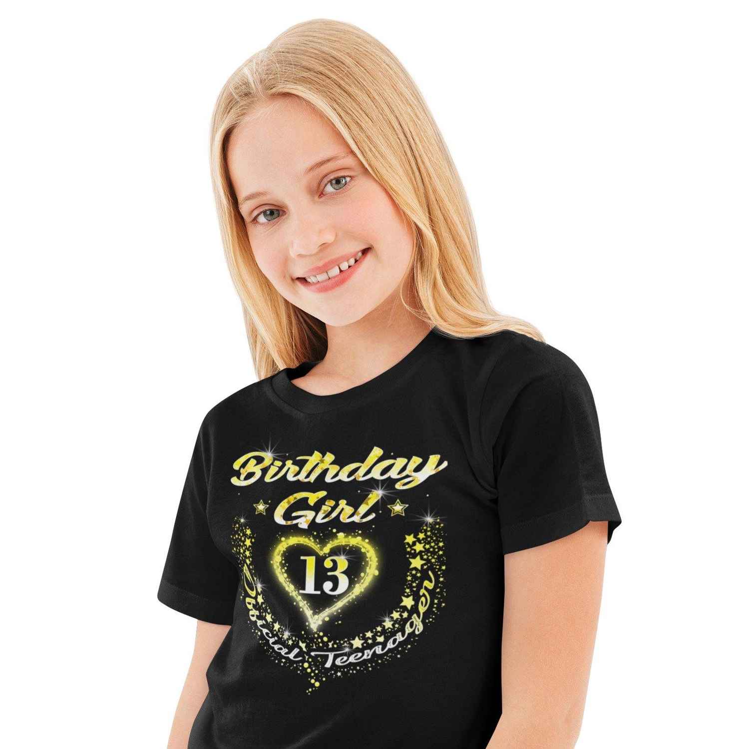 13th Birthday Girl Shirt - Official Teenager 13th Birthday Gift