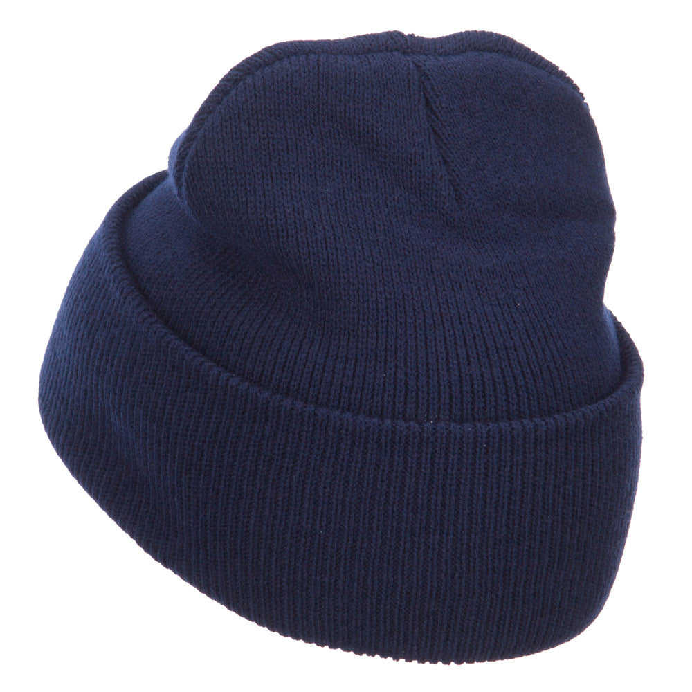 White SWAG Embroidered Long Beanie - Unisex Winter Hat