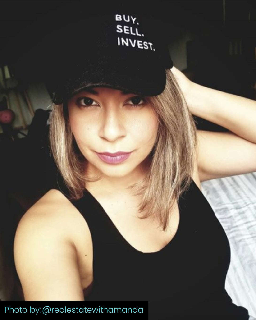 Buy. Sell. Invest. Vertical Dad Hat - Adjustable Low Profile Cap