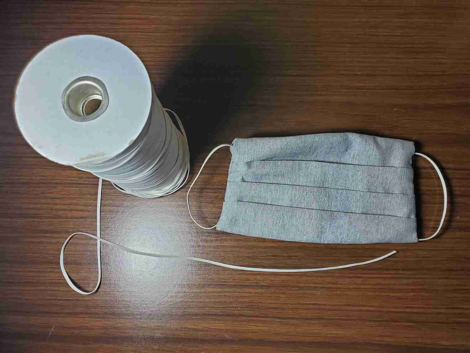 3mm 6/9mm Flat Elastic Band - White Braided Elastic for Sewing, Clothing, Face Masks, and Crafts (200 Yards)