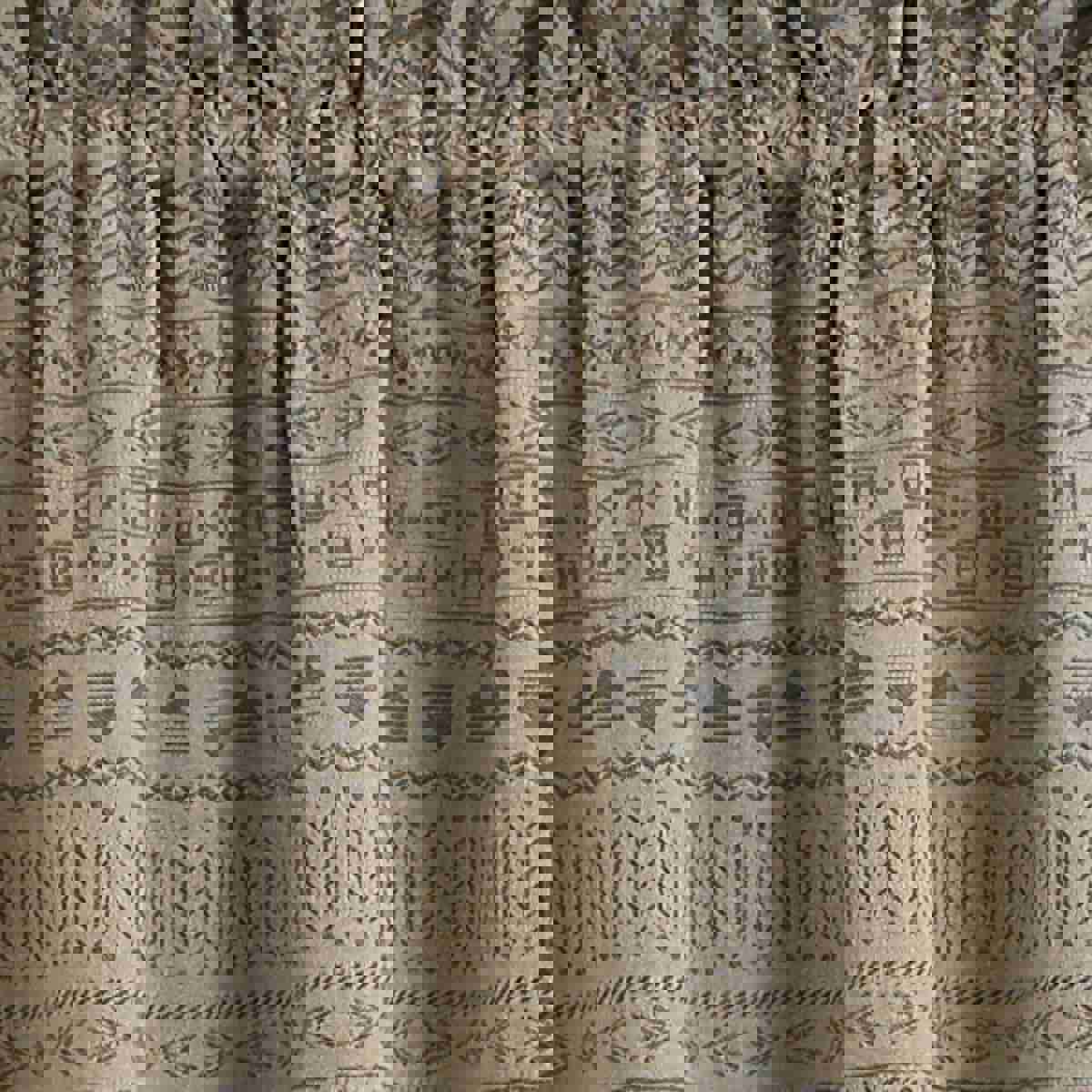 Signal Mountain Printed Swag Pair 36 Long Unlined