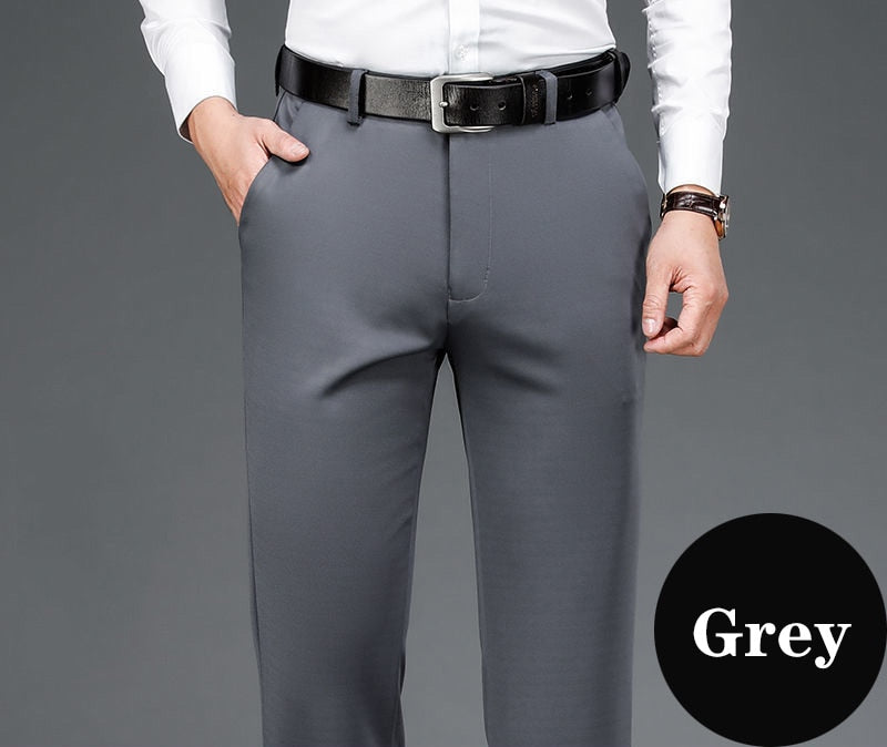 10XL Oversize Men's Business Pants - Stretch Formal Trousers for Plus Size