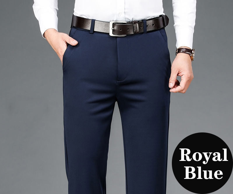 10XL Oversize Men's Business Pants - Stretch Formal Trousers for Plus Size