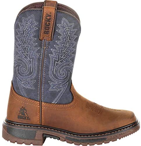 Rocky Big Kids Ride FLX Western Boot - Durable & Comfortable for Outdoor Play