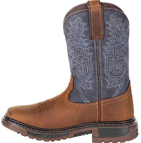 Rocky Big Kids Ride FLX Western Boot - Durable & Comfortable for Outdoor Play