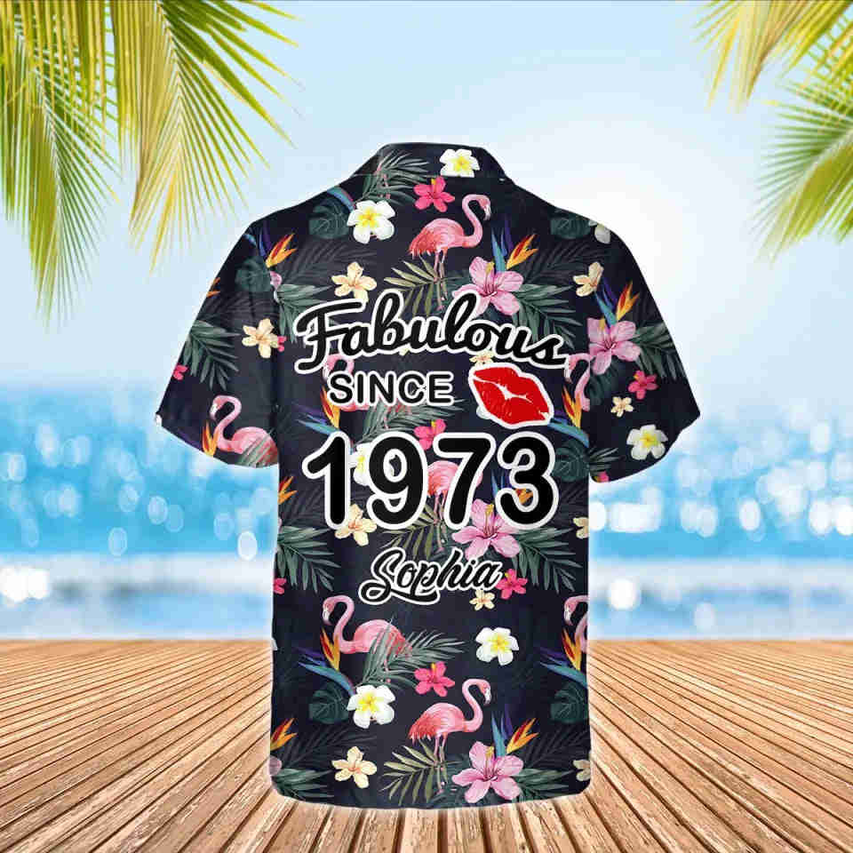 Custom Birthday Hawaiian Shirts for Women Turning 50