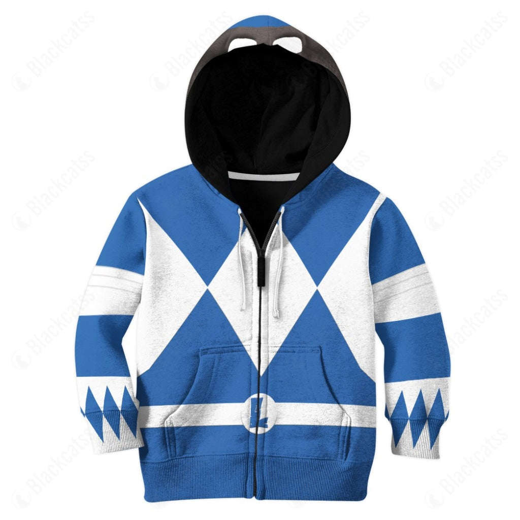 Teenage Mutant Ninja Rangers Leonardo Blue Ranger Custom Kid T-Shirt