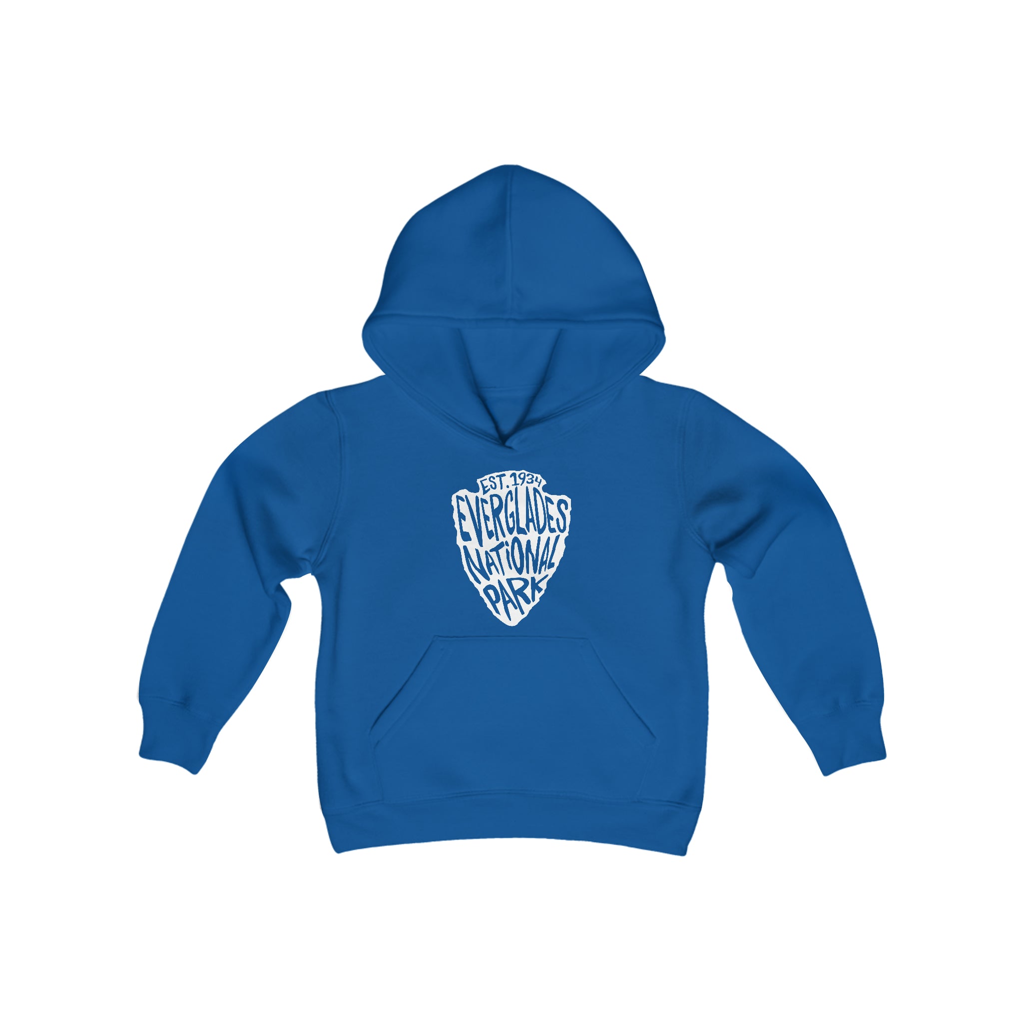 Everglades National Park Kids Hoodie - Arrowhead Chunky Text