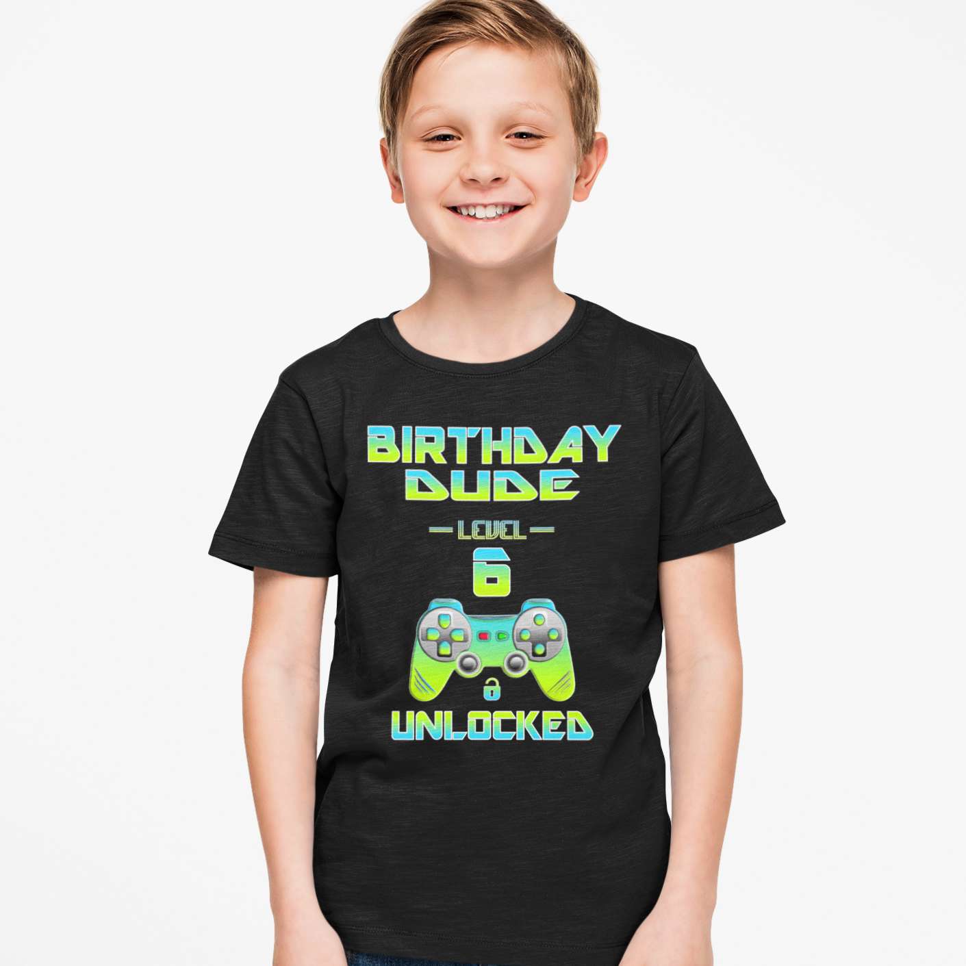 6th Birthday Shirt for Boys - Funny Birthday Gift for 6-Year-Old Dude