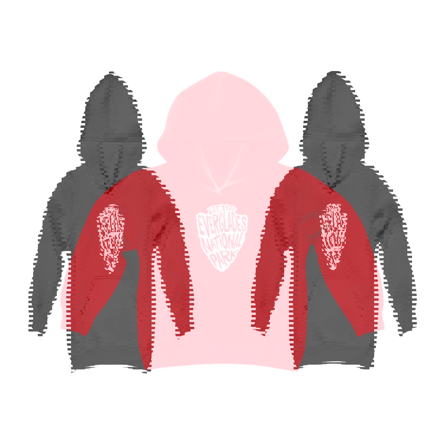 Everglades National Park Kids Hoodie - Arrowhead Chunky Text