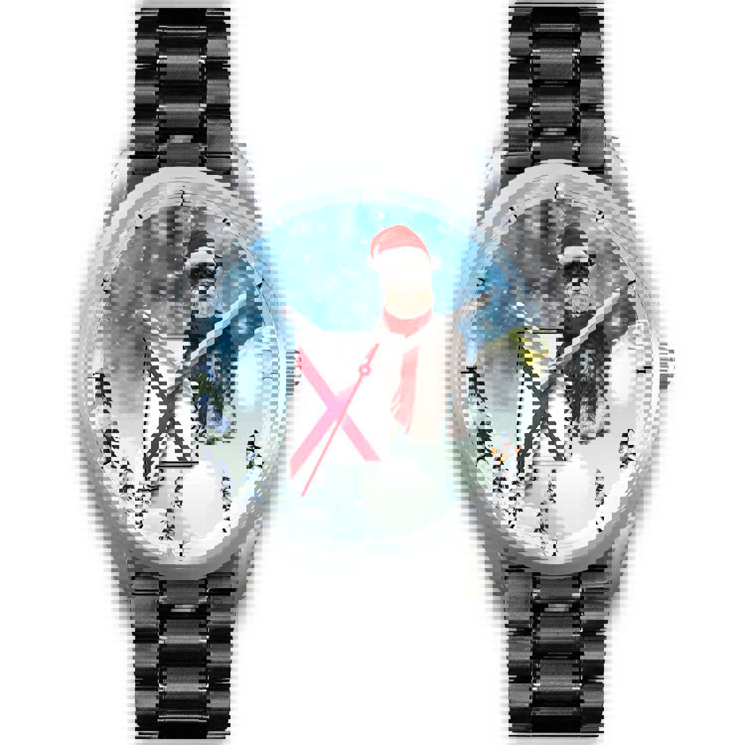 Miniature Schnauzer Alabama Christmas Special Wrist Watch