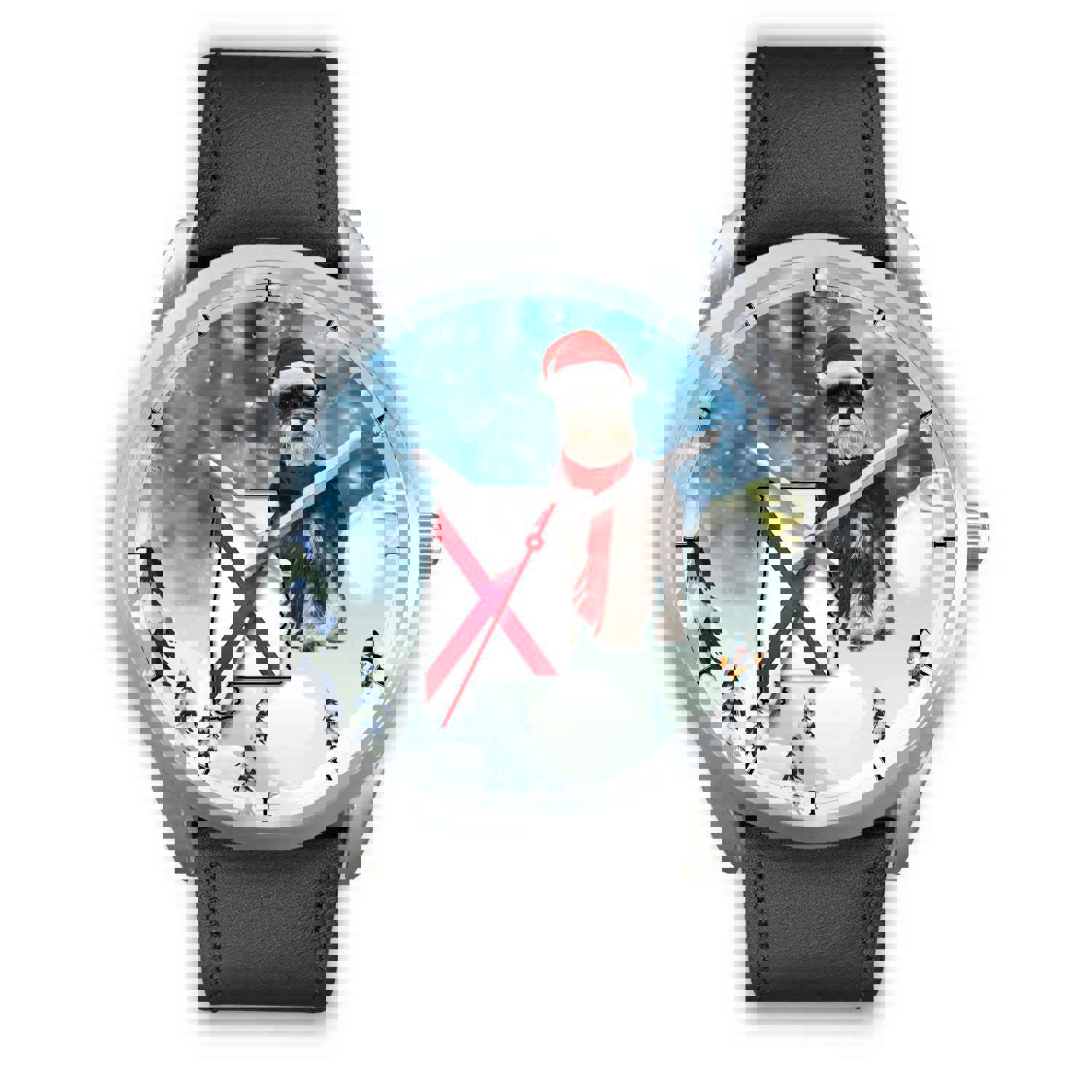 Miniature Schnauzer Alabama Christmas Special Wrist Watch