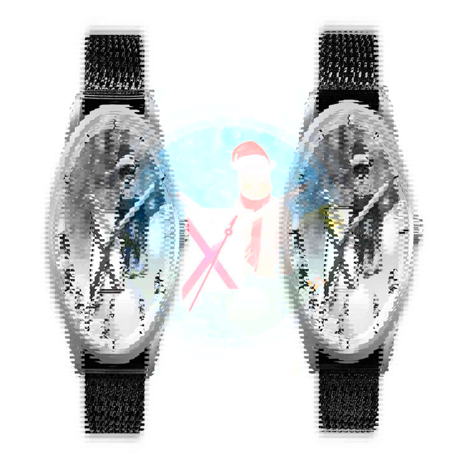 Miniature Schnauzer Alabama Christmas Special Wrist Watch