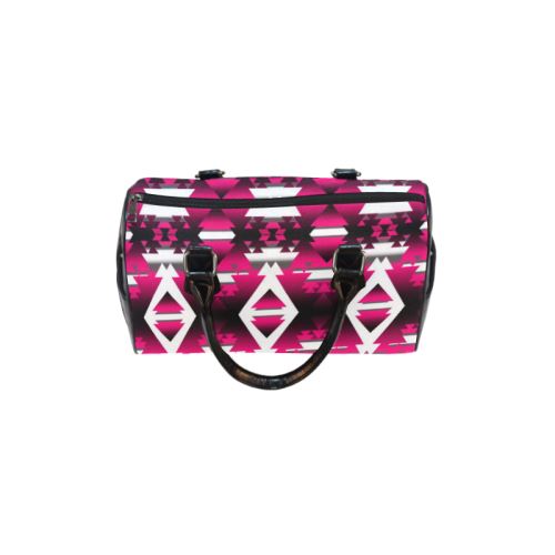 Dark Sunset Winter Camp Boston Handbag for Fashion Ladies